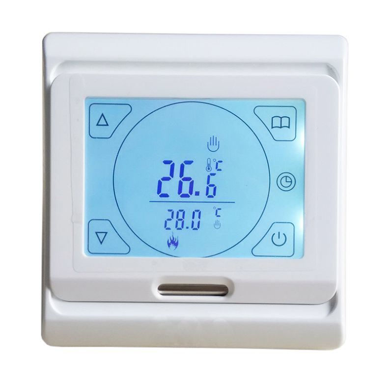 LCD Programmable Digital Room Floor Heating Thermostat Touch Screen Warming Floor Temperature Controller